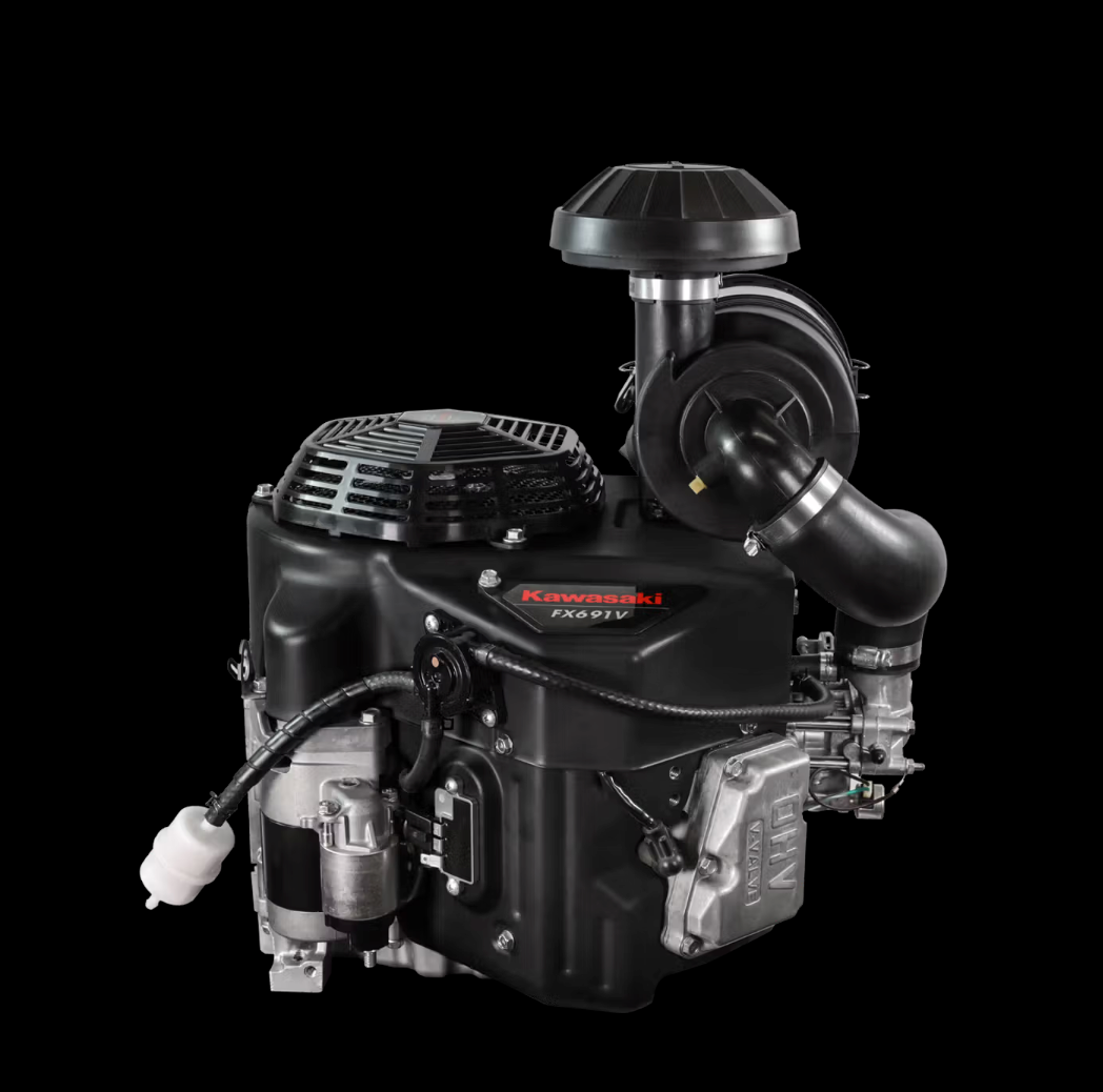 Kawasaki FX691V-ES24-S 22HP V-Twin Vertical Shaft Engine Electric Start, General View. 