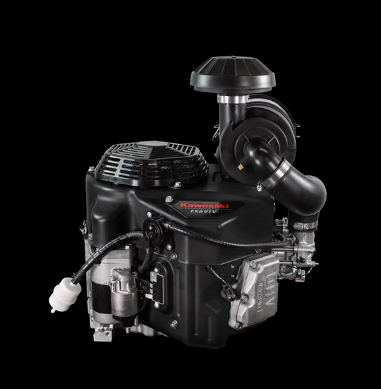 Kawasaki FX691V-HS06-S 22HP V-Twin Vertical Shaft Engine Electric Start, General View. 