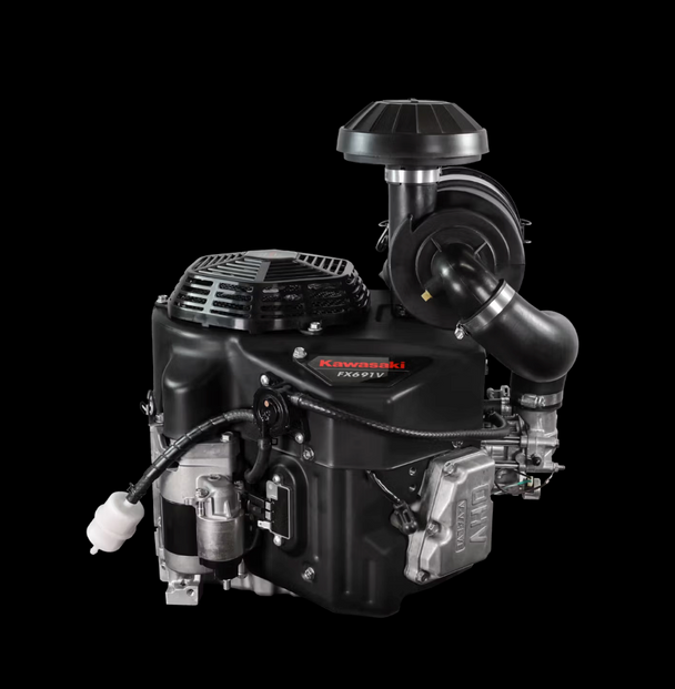 Kawasaki FX691V-HS06-S 22HP V-Twin Vertical Shaft Engine Electric Start, General View. 