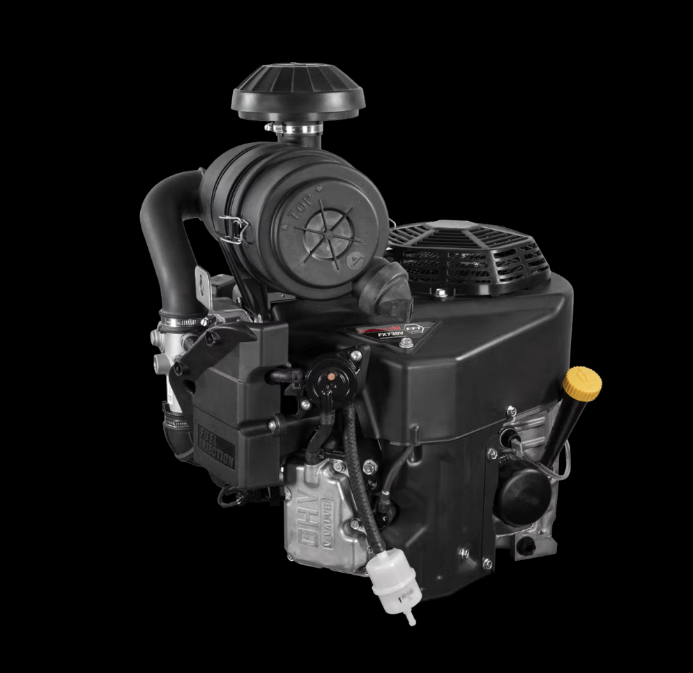 Kawasaki FX730V-AR30-S 23.5HP V-Twin Vertical Shaft Engine Electric Start, General View. 