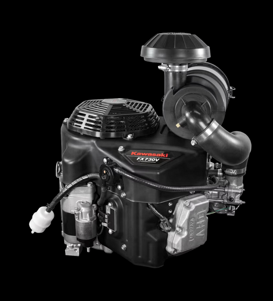 Kawasaki FX730V-FS12-S 23.5HP V-Twin Vertical Shaft Engine Electric Start, General View. 