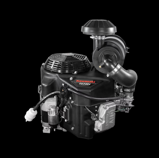 Kawasaki FX730V-FS26-S 23.5HP V-Twin Vertical Shaft Engine Electric Start, General View. 
