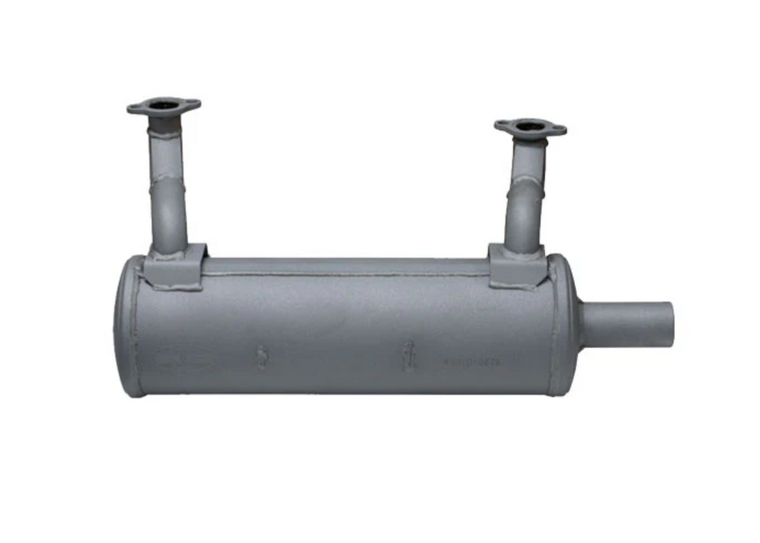 Kawasaki Genuine Part 49070-0879 MUFFLER-COMP, Front View. 
