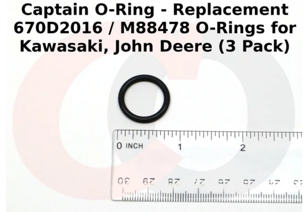Kawasaki Genuine Part 670D2016 O RING, Reference View. 