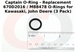 Kawasaki Genuine Part 670D2016 O RING, Reference View. 