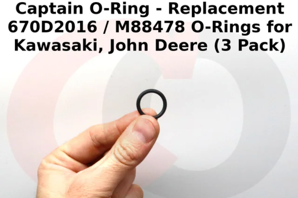 Kawasaki Genuine Part 670D2016 O RING, Front View. 