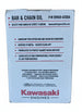 Kawasaki Genuine Part 99969-6506A OIL: BAR & CHAIN 1GL Pack of 3 side box packaging picture.
