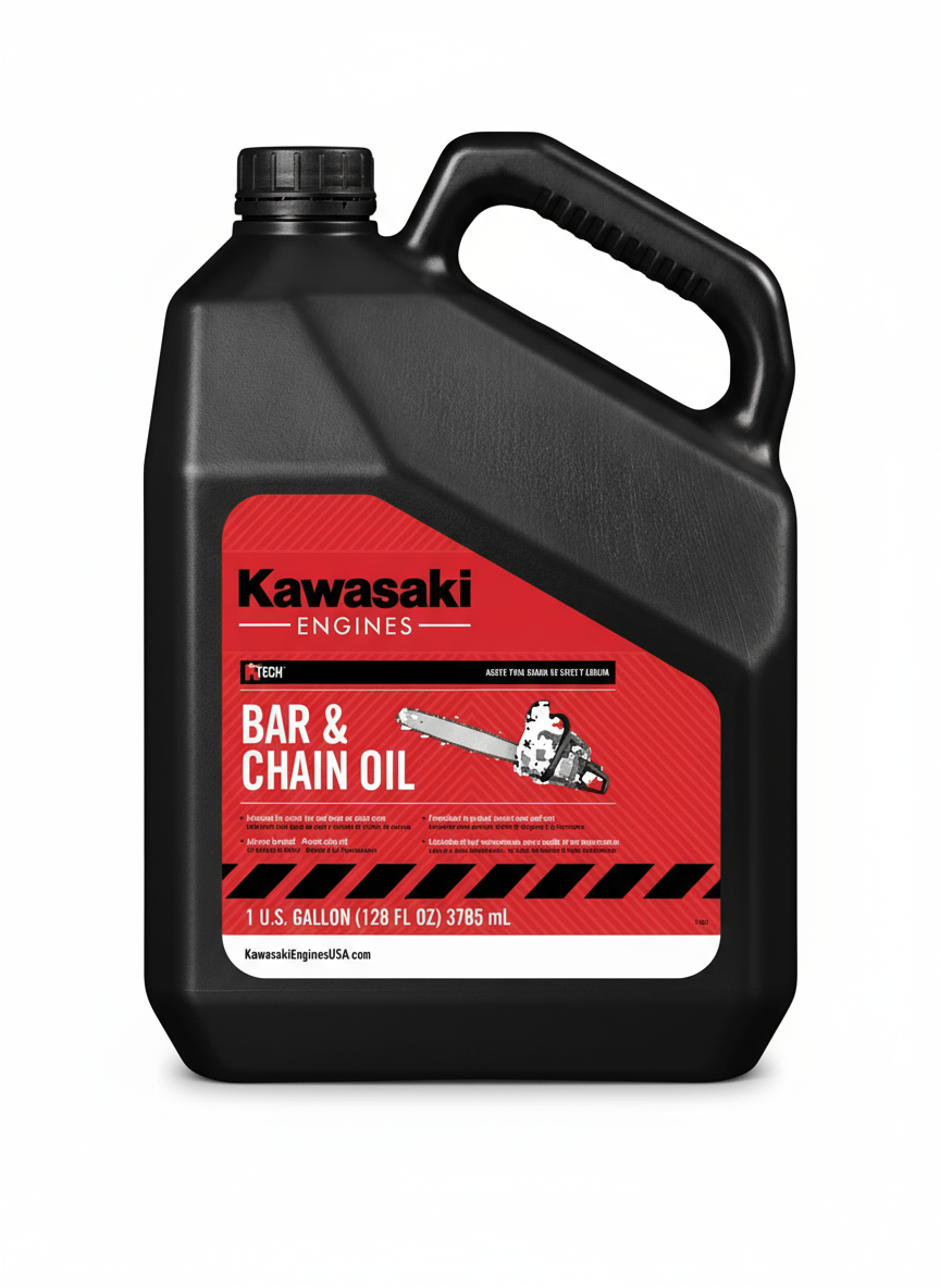 Kawasaki Genuine Part 99969-6506A OIL: BAR & CHAIN 1GL front straight picture.