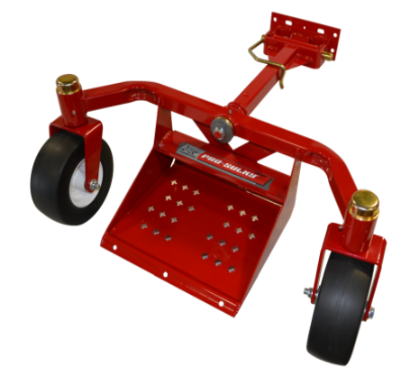 Landshark PS2R-1038-2 Red, Two-Wheel Riding Sulky--angled view