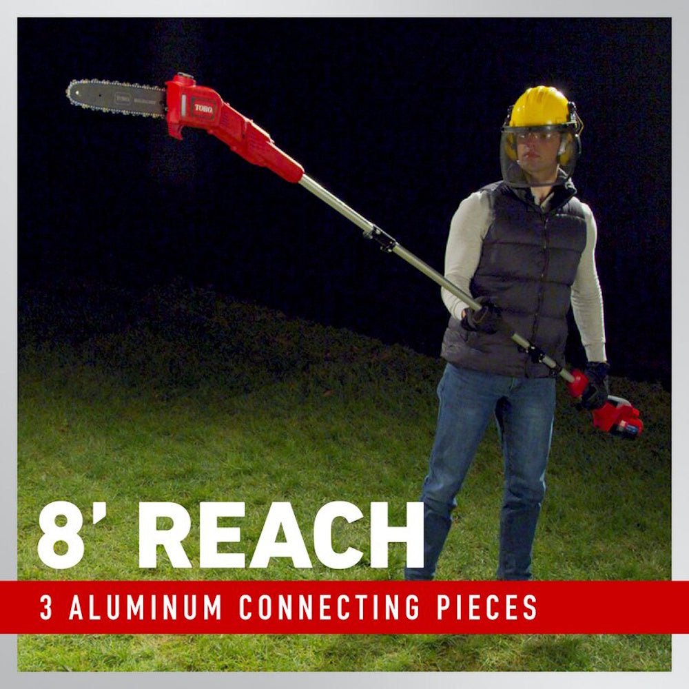 Toro 51870 60V MAX 10" Brushless Pole Saw - 2.0Ah Battery Included - SLE Equipment - 6