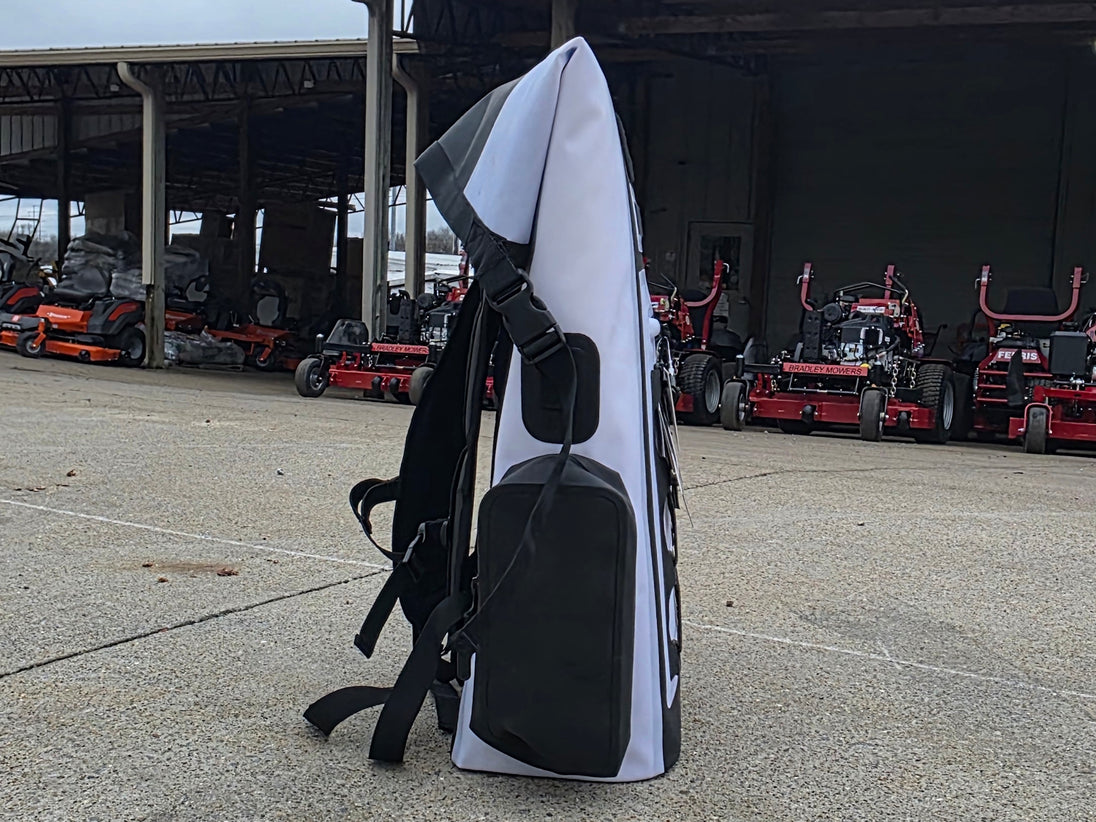 Mammoth Tropic 30-Quart Cooler Backpack White/Black  left side view picture 