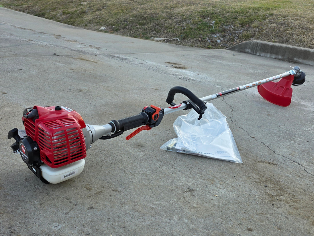 Maruyama B300L Turbo String Trimmer-Loop Handle Straight Shaft 30.1cc back right angled view picture 