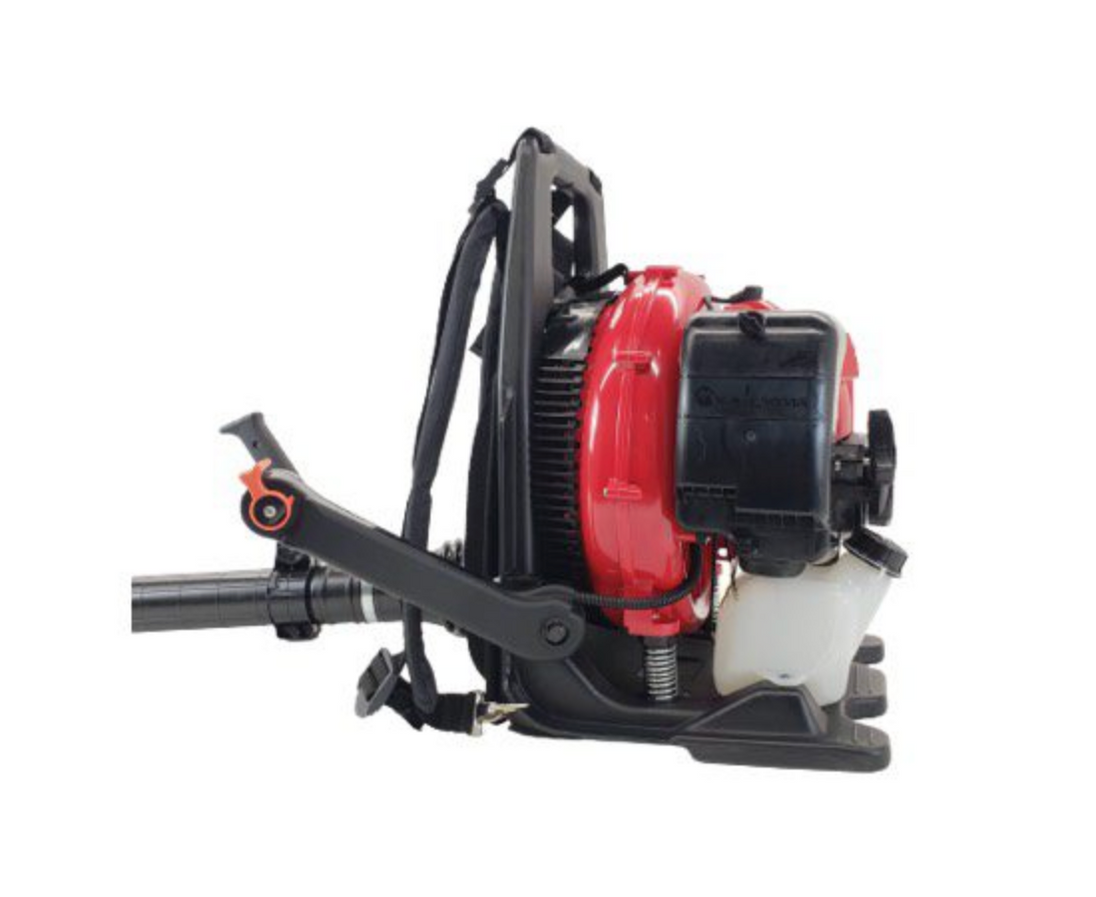 Maruyama BL70-HA Backpack Blower-Hip Assist Throttle, Side View.