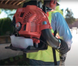 Maruyama BL9000-GT-HA Backpack Blower-Hip Assist Throttle, Rear View.