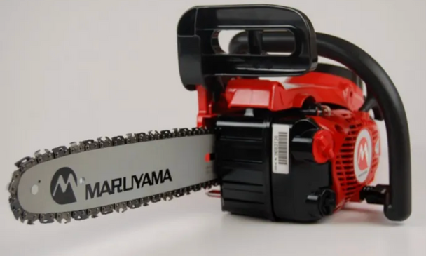 Maruyama MCV31T-14 Chainsaw-Top Handle,Front View. 