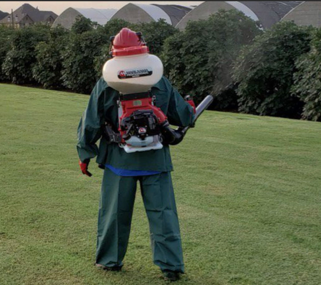 Maruyama MD300 Backpack Duster, Back View.