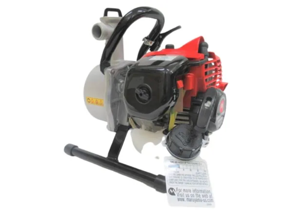 Maruyama MIP2534S 1"Portable Water Pump,Side View. 