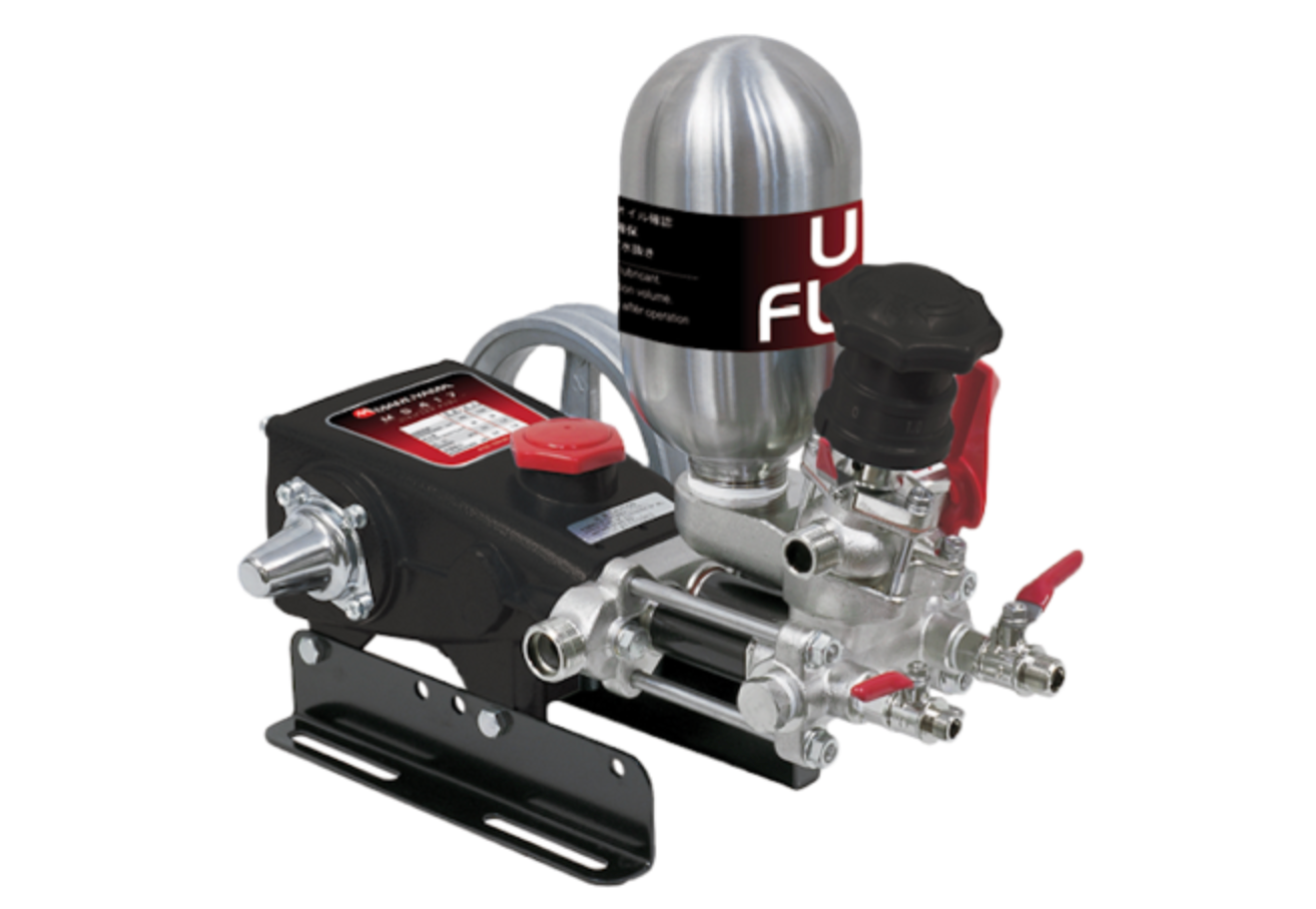 Maruyama MS757 Belt Drive Pump, Front View.