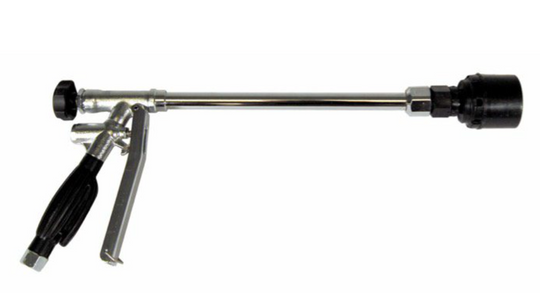 Maruyama MS75E Barrel Top Sprayer, Side View.