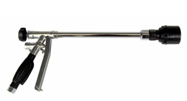 Maruyama MS75E Barrel Top Sprayer, Side View.