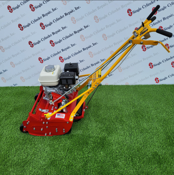 McLane 20-4G-7 20" Self-Propelled Reel Mower 7B 4HP Honda,Side View. 