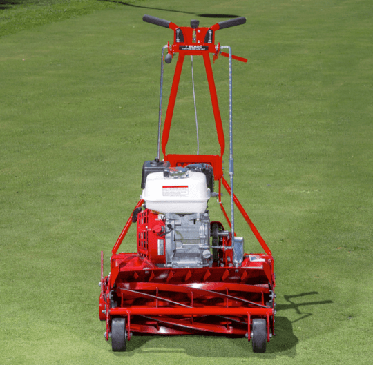 McLane 20-4G-7 20" Self-Propelled Reel Mower 7B 4HP Honda,Front View. 