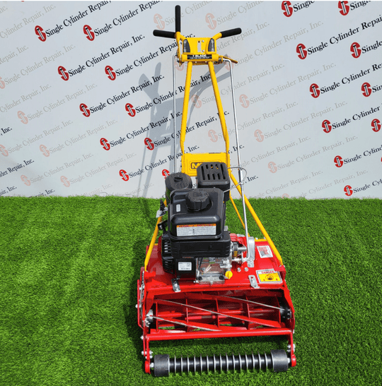 McLane 20-5.50GT-7-GR 20" Self Propelled, 7 Blade, 5.5GT Briggs & Straton Engine,Front View. 