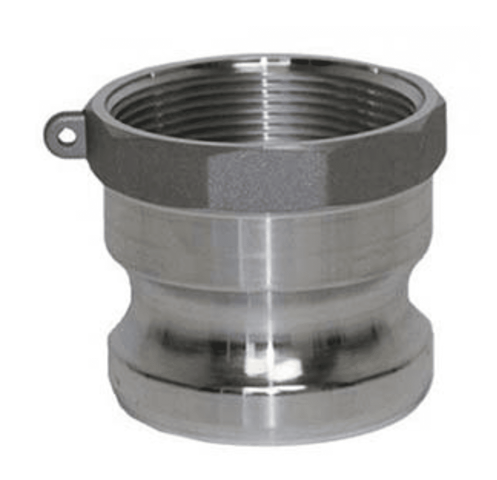Multiquip A300A 3" Aluminum Male Quick Connect, Reference View. 
