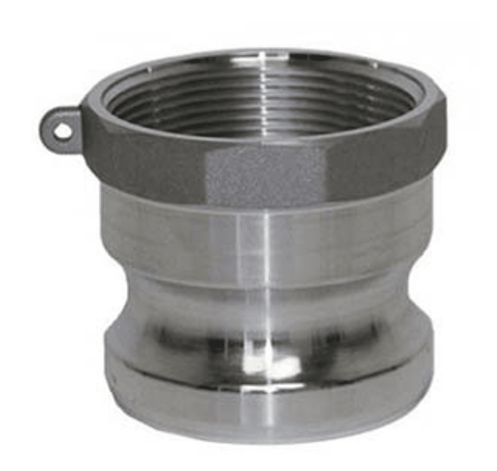 Multiquip A600A Coupler 6" Female Aluminum For MQ600, General View. 