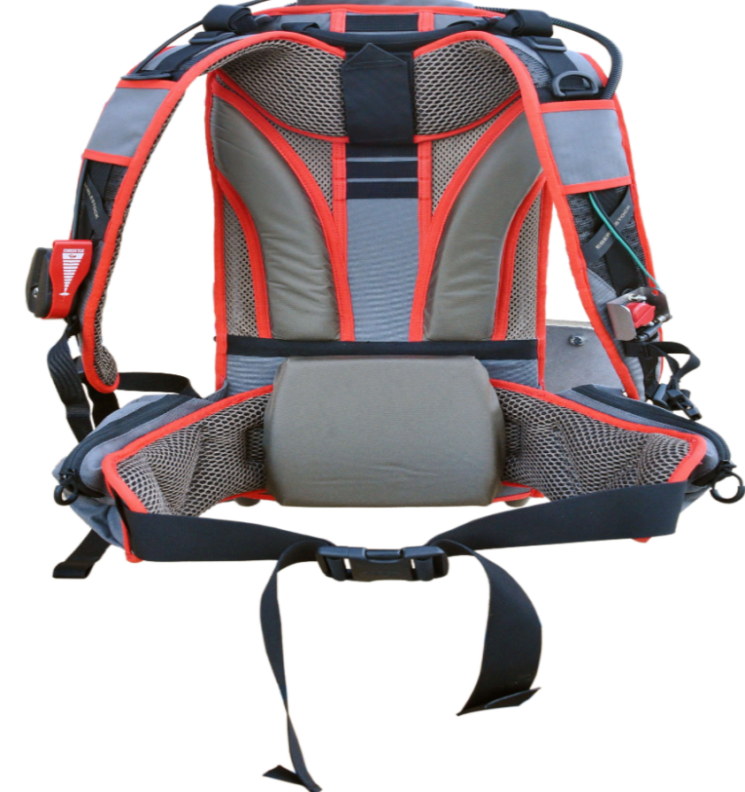 Multiquip BPX VIBRATOR MOTOR BACKPACK,Back View. 