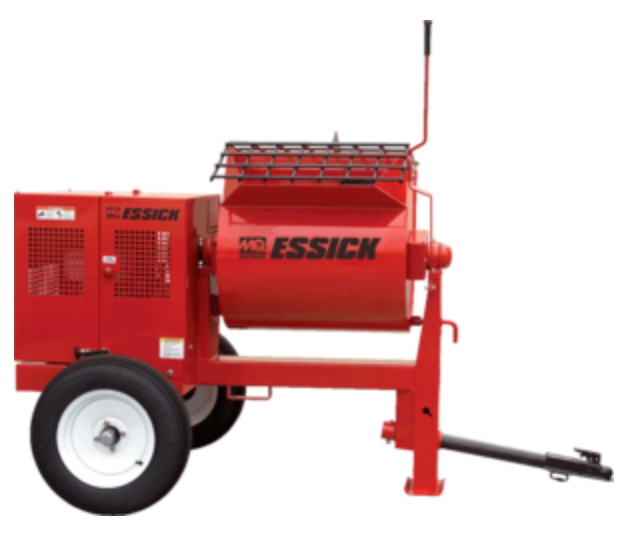 Multiquip EM70SLF Mixer-Mortar  7cf Steel  MPower 9hp Eng,Side View. 