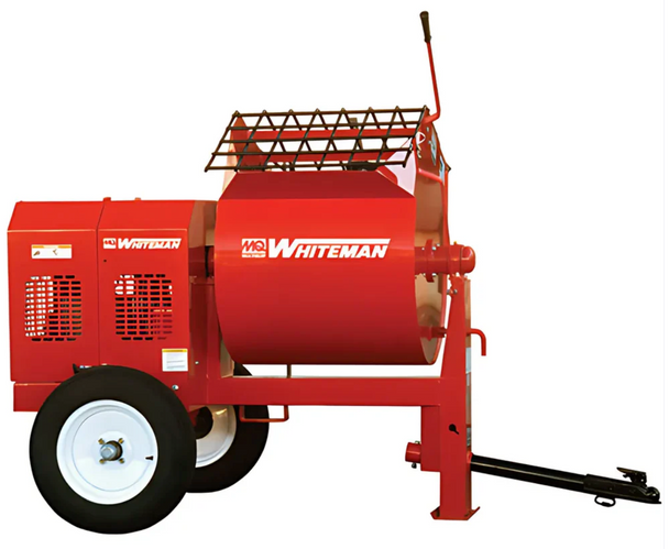 Multiquip EM90SLF Mixer-Mortar  9cf Steel  MPower 9hp Eng,Side View. 