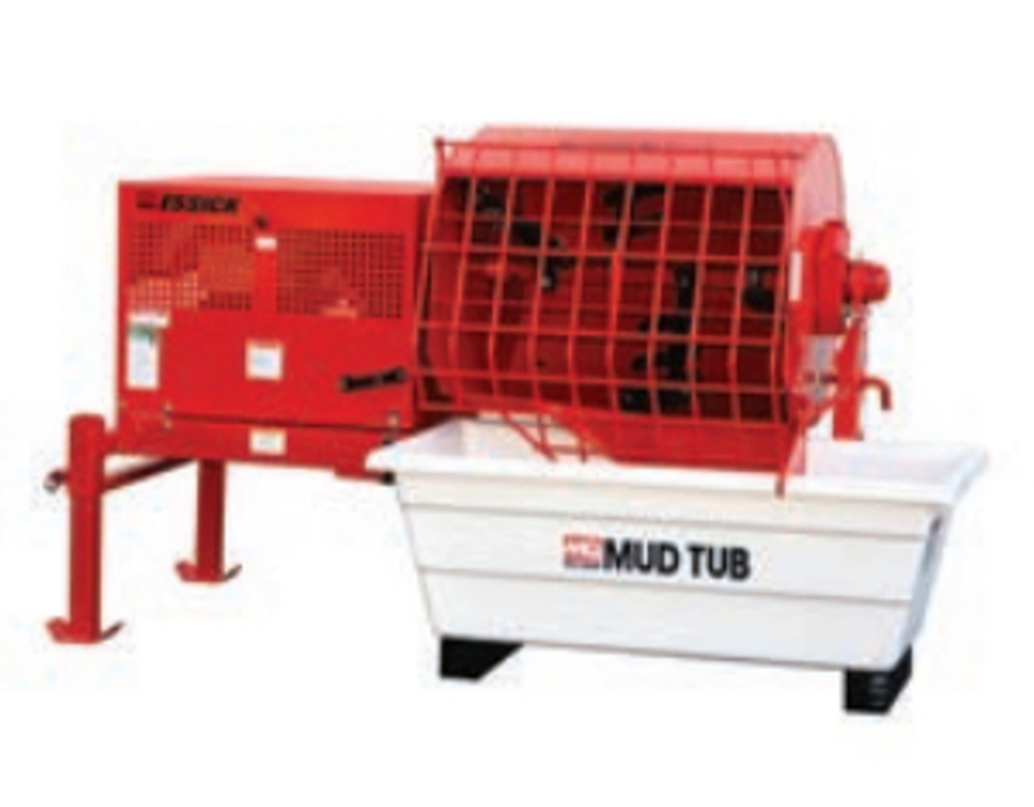 Multiquip EMSTAB Rear Stabilizer Kit EM12M Essick mixer,Front View. 