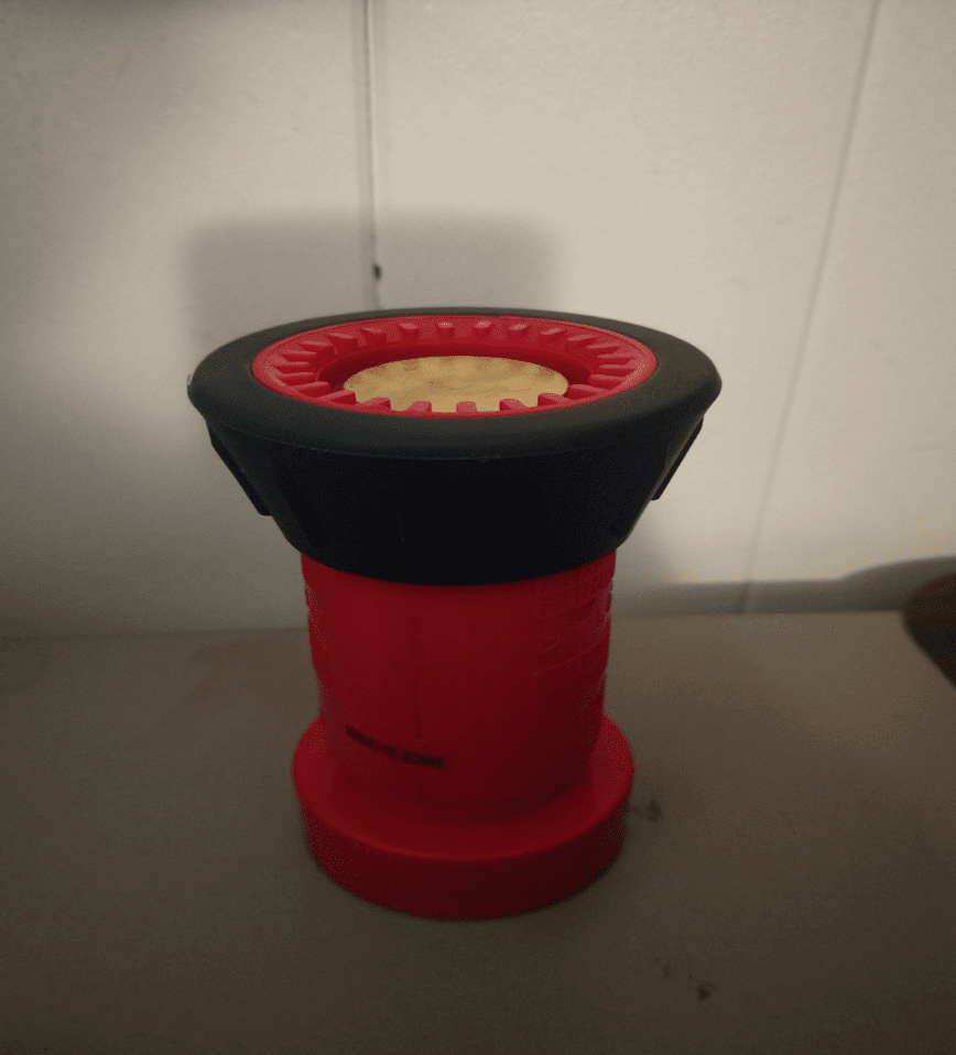 Multiquip FIRENOZ15 Adjustable Fire Nozzle - 1.5" NPT Thread, Reference View. 