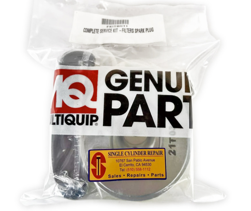 Multiquip FKITBH11 Kit incl: Oil Fuel Air Plus Spark Plug,Front View. 