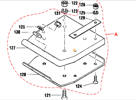 Multiquip Genuine Part 362910150 Foot Assy, MT54F,55F,DR-50,MTX60 (60),General View. 