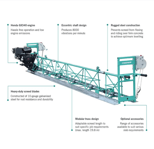 Multiquip MSHEKIT11H Truss Screed Engine Kit Honda GX340 Concrete, General View. 