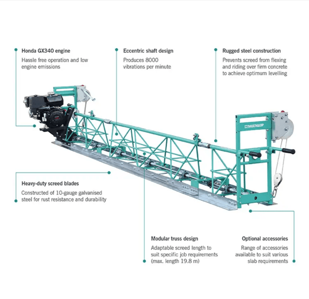 Multiquip MSHEKIT11H Truss Screed Engine Kit Honda GX340 Concrete, General View. 