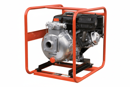 Multiquip QP205SHLF 2" Centrifugal Pump QP205SH Less Frame, WT Series Compatible, Front View. 