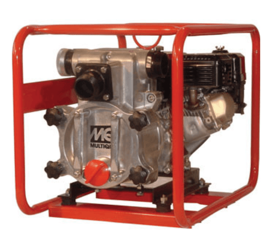 Multiquip QP3THX - Pump Trash 3 Silent Pipe Frame, Front View. 