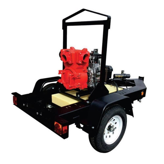 Multiquip QP4TKT16 Pump mounted on Trailer w/ 16 GAL fuel cell - SLE Equipment - 1