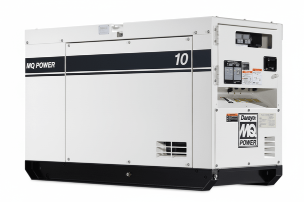 Multiquip Super Silent DCA10SPX4 Generator 10kW, Single Phase, Kubota Tier 4 Final, Genral View. 