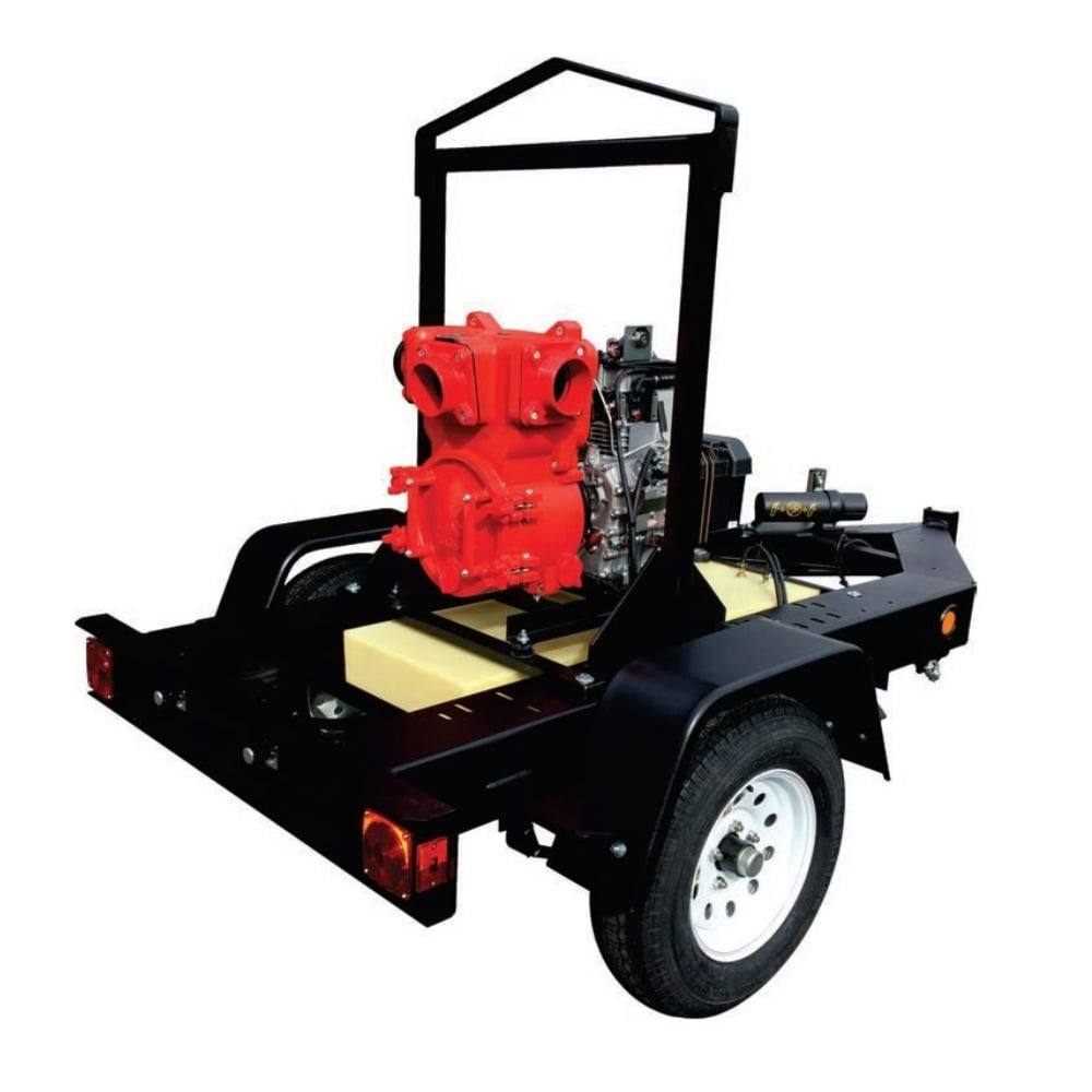 Multiquip TRLR10P Pump Trailer for QP4TZ Trash Pump - SLE Equipment - 1