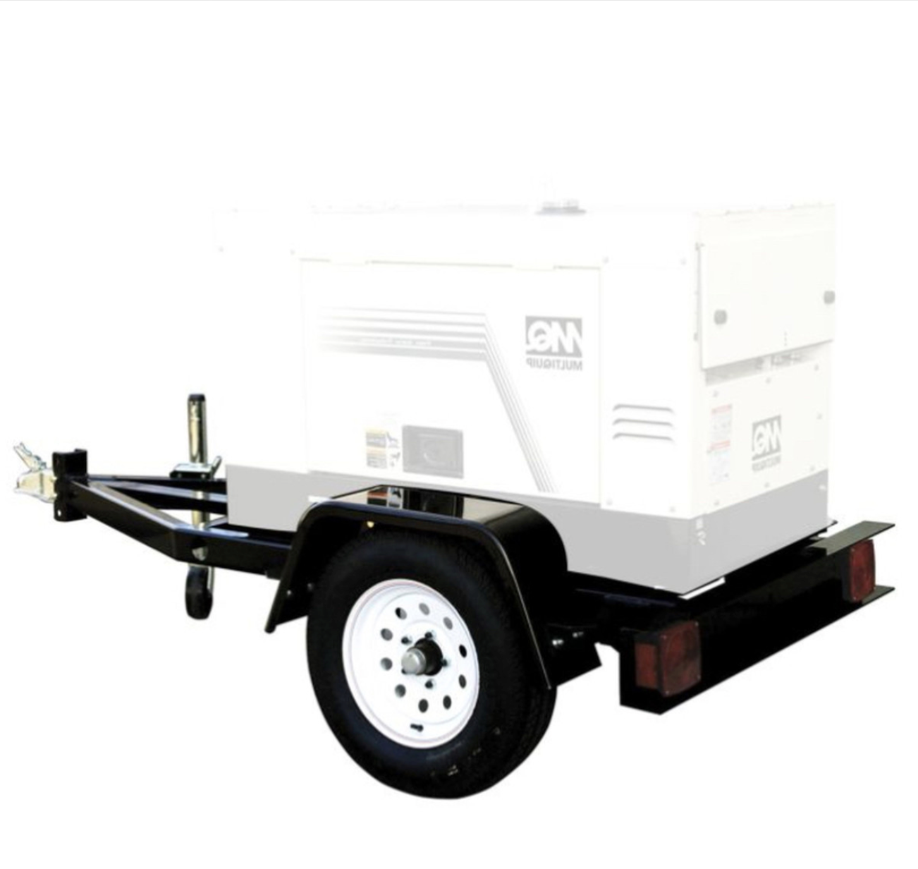 Multiquip TRLRMPXF Multipurpose Trailer with 28 Gallon Fuel Tank, General View. 
