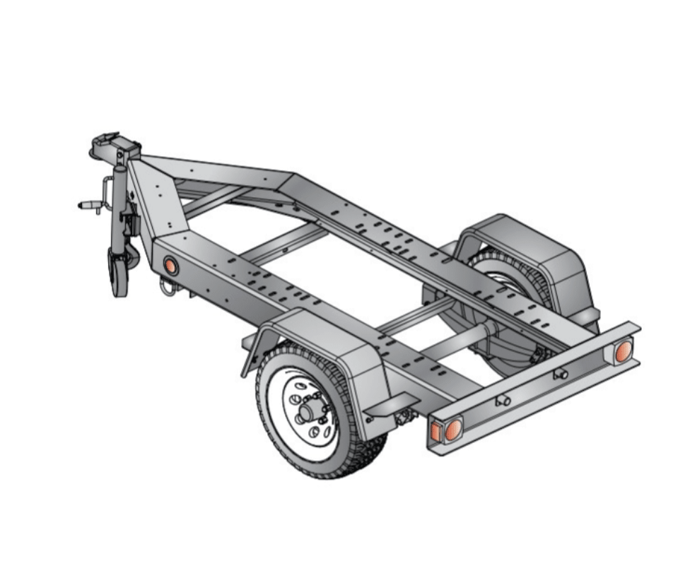Multiquip TRLRMP Multipurpose Trailer, General View. 