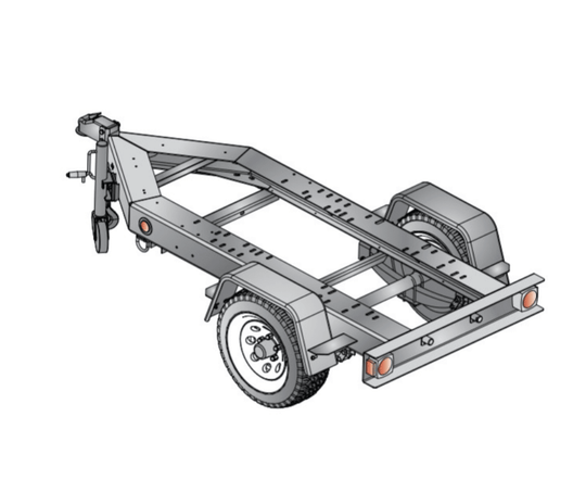 Multiquip TRLRMP Multipurpose Trailer, General View. 