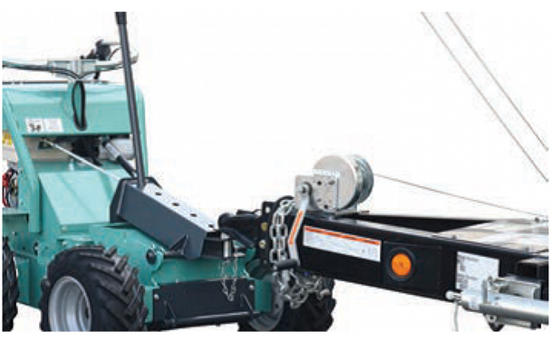 Multiquip TTBH Opt Acc Tufftruk tow ball hitch,Front View. 