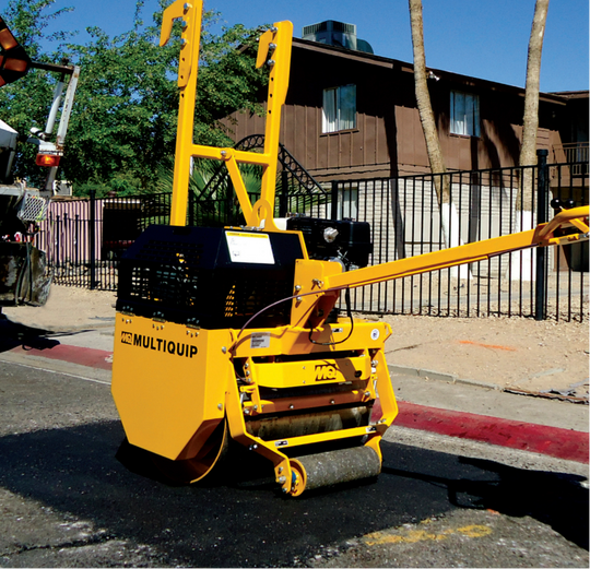 Multiquip V305EK Walk-Behind Roller Kohler 14.0HP 29"wide,Side and Front View. 