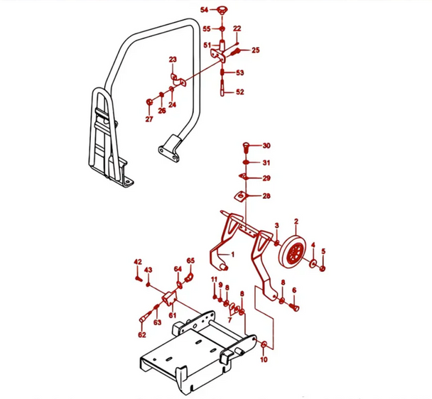 Multiquip WHLE64 Wheel Kit for MVCe64,General View. 