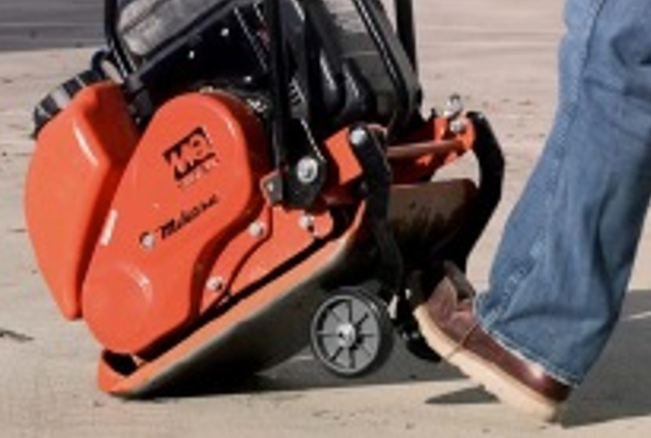 Multiquip WHLR60 Wheel Kit for MVH(e)R60,Side View. 